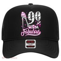 90 Years Old Gifts 90 & Fabulous 90th Birthday Pink Diamond Hat thumb 0