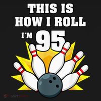 95 Year Old Bowler Bowling 95th Birthday Game Lover Women's Hoodie thumb 2