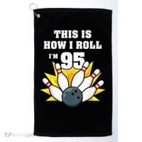 95 Year Old Bowler Bowling 95th Birthday Game Lover Golf Towel thumb 0