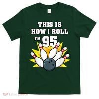 95 Year Old Bowler Bowling 95th Birthday Game Lover T-Shirt thumb 0