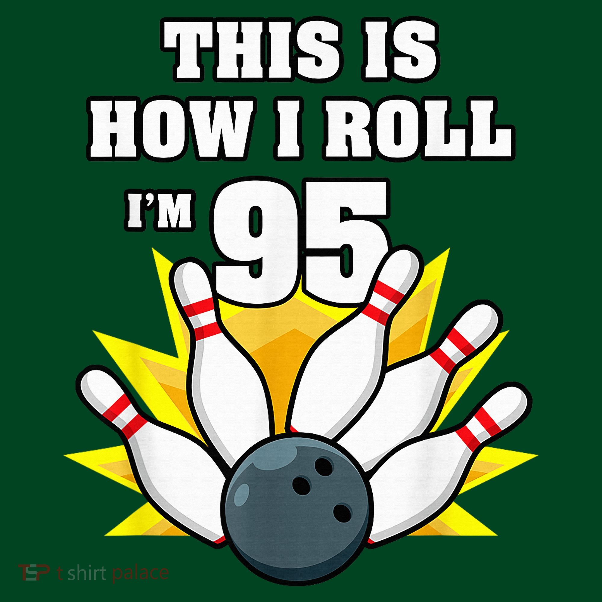 95 Year Old Bowler Bowling 95th Birthday Game Lover Coaster