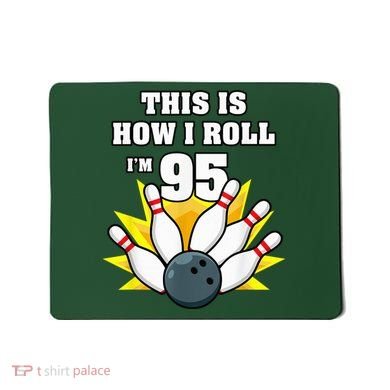 95 Year Old Bowler Bowling 95th Birthday Game Lover Mousepad