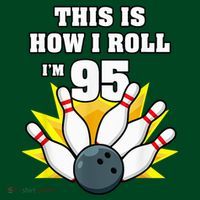 95 Year Old Bowler Bowling 95th Birthday Game Lover Kids Sweatshirt thumb 2