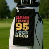 95 Year Old I Make 95 Look Good I 95th Birthday Number 95 Present Golf Towel thumb 2