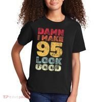 95 Year Old I Make 95 Look Good I 95th Birthday Number 95 Present Kids T-Shirt thumb 2