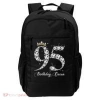 95 Year Old Its My 95th Birthday Queen Diamond Heels Crown Backpack thumb 0