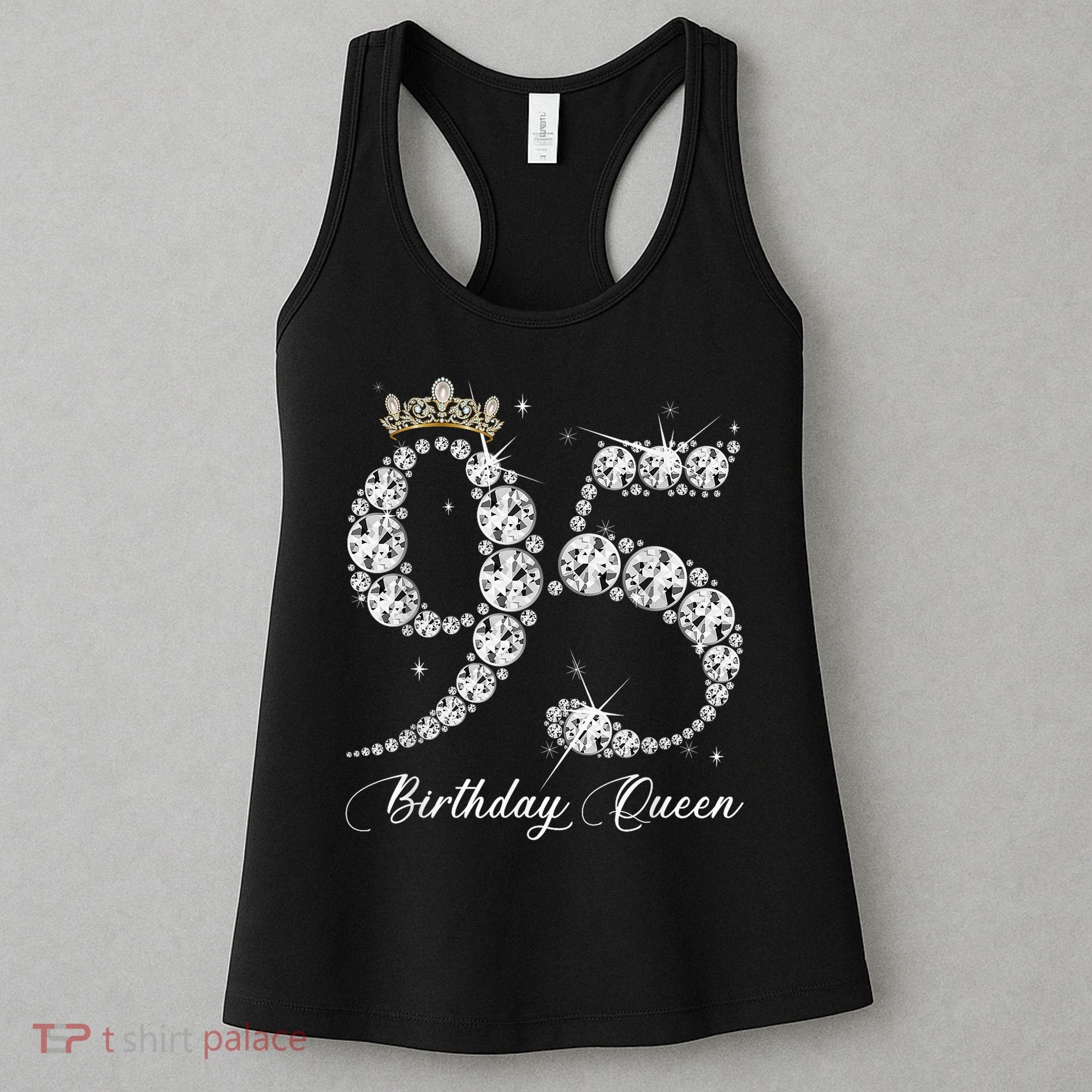 95 Year Old Its My 95th Birthday Queen Diamond Heels Crown Women's Tank Top