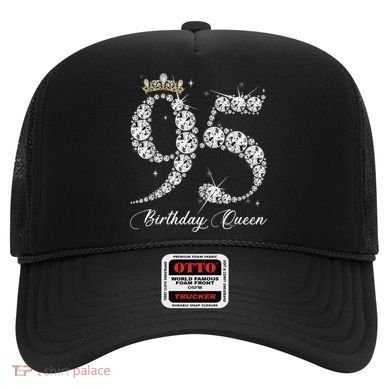 95 Year Old Its My 95th Birthday Queen Diamond Heels Crown Hat