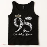 95 Year Old Its My 95th Birthday Queen Diamond Heels Crown Tank Top thumb 2