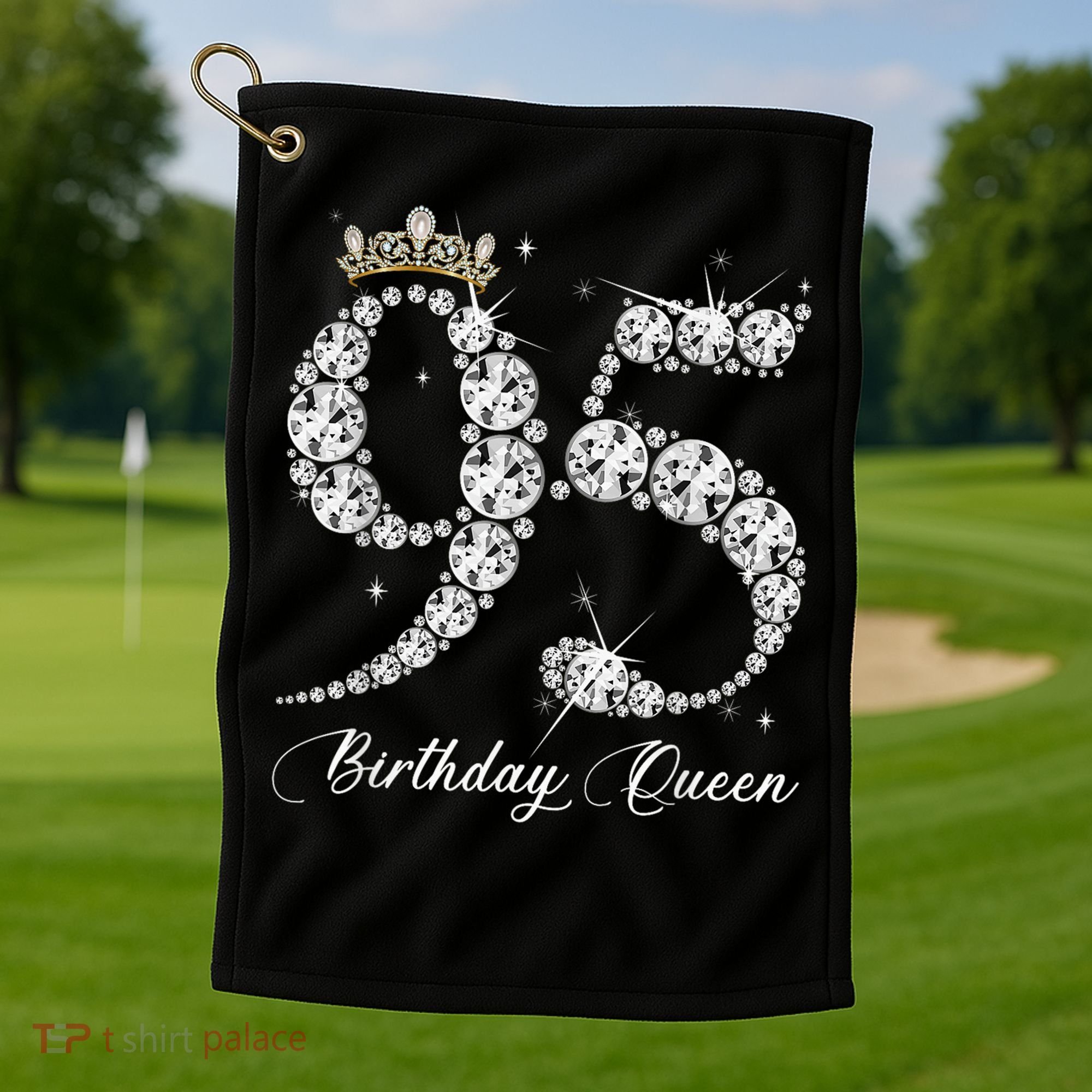 95 Year Old Its My 95th Birthday Queen Diamond Heels Crown Golf Towel