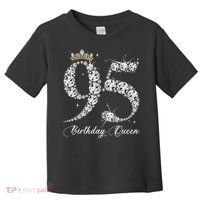 95 Year Old Its My 95th Birthday Queen Diamond Heels Crown Toddler T-Shirt thumb 0