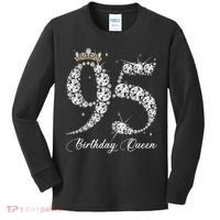 95 Year Old Its My 95th Birthday Queen Diamond Heels Crown Kids Long Sleeve Shirt thumb 0