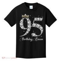 95 Year Old Its My 95th Birthday Queen Diamond Heels Crown Kids T-Shirt thumb 0