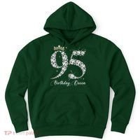 95 Year Old Its My 95th Birthday Queen Diamond Heels Crown Hoodie thumb 0