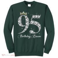 95 Year Old Its My 95th Birthday Queen Diamond Heels Crown Sweatshirt thumb 0