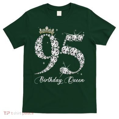 95 Year Old Its My 95th Birthday Queen Diamond Heels Crown T-Shirt