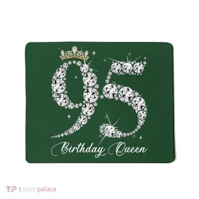 95 Year Old Its My 95th Birthday Queen Diamond Heels Crown Mousepad