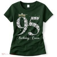 95 Year Old Its My 95th Birthday Queen Diamond Heels Crown Women's T-Shirt thumb 0