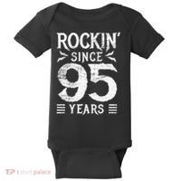 95 Year Old Rocker 95th Birthday Baby Bodysuit thumb 0