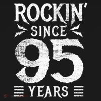 95 Year Old Rocker 95th Birthday Toddler Hoodie thumb 2