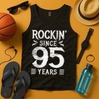 95 Year Old Rocker 95th Birthday Tank Top thumb 4