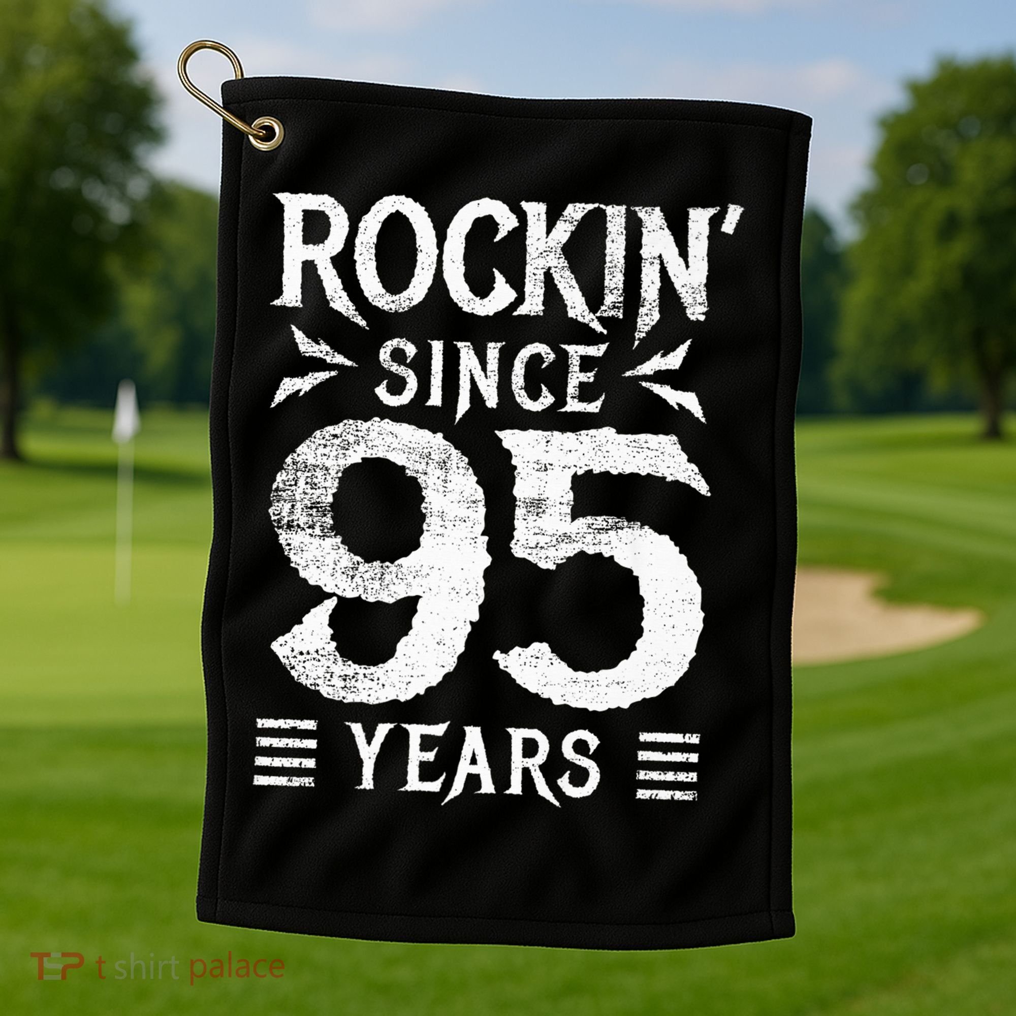 95 Year Old Rocker 95th Birthday Golf Towel