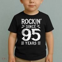 95 Year Old Rocker 95th Birthday Toddler T-Shirt thumb 2