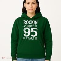 95 Year Old Rocker 95th Birthday Hoodie thumb 5