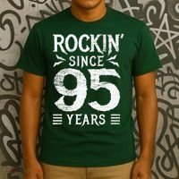 95 Year Old Rocker 95th Birthday T-Shirt thumb 3