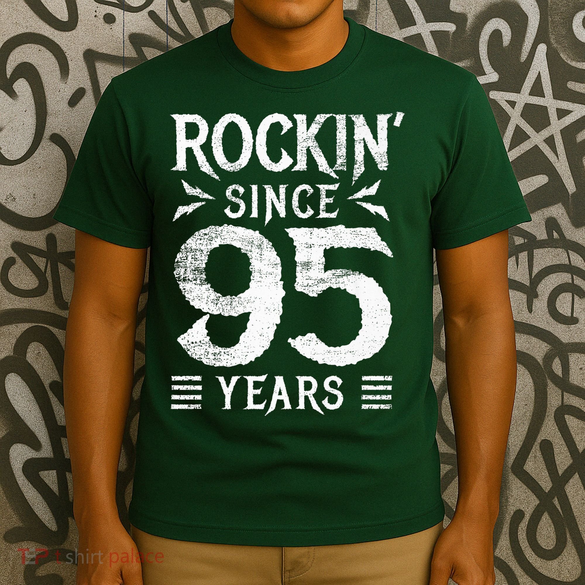 95 Year Old Rocker 95th Birthday T-Shirt