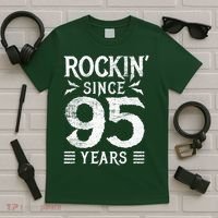 95 Year Old Rocker 95th Birthday T-Shirt thumb 5