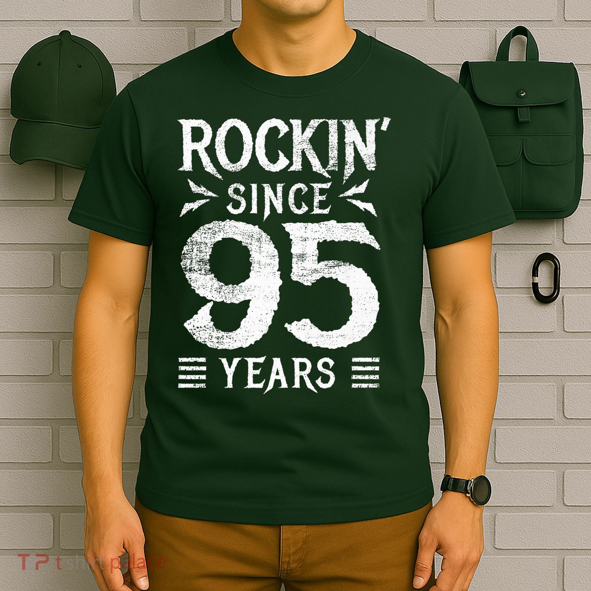 95 Year Old Rocker 95th Birthday T-Shirt