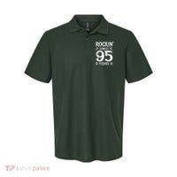 95 Year Old Rocker 95th Birthday Polo thumb 0