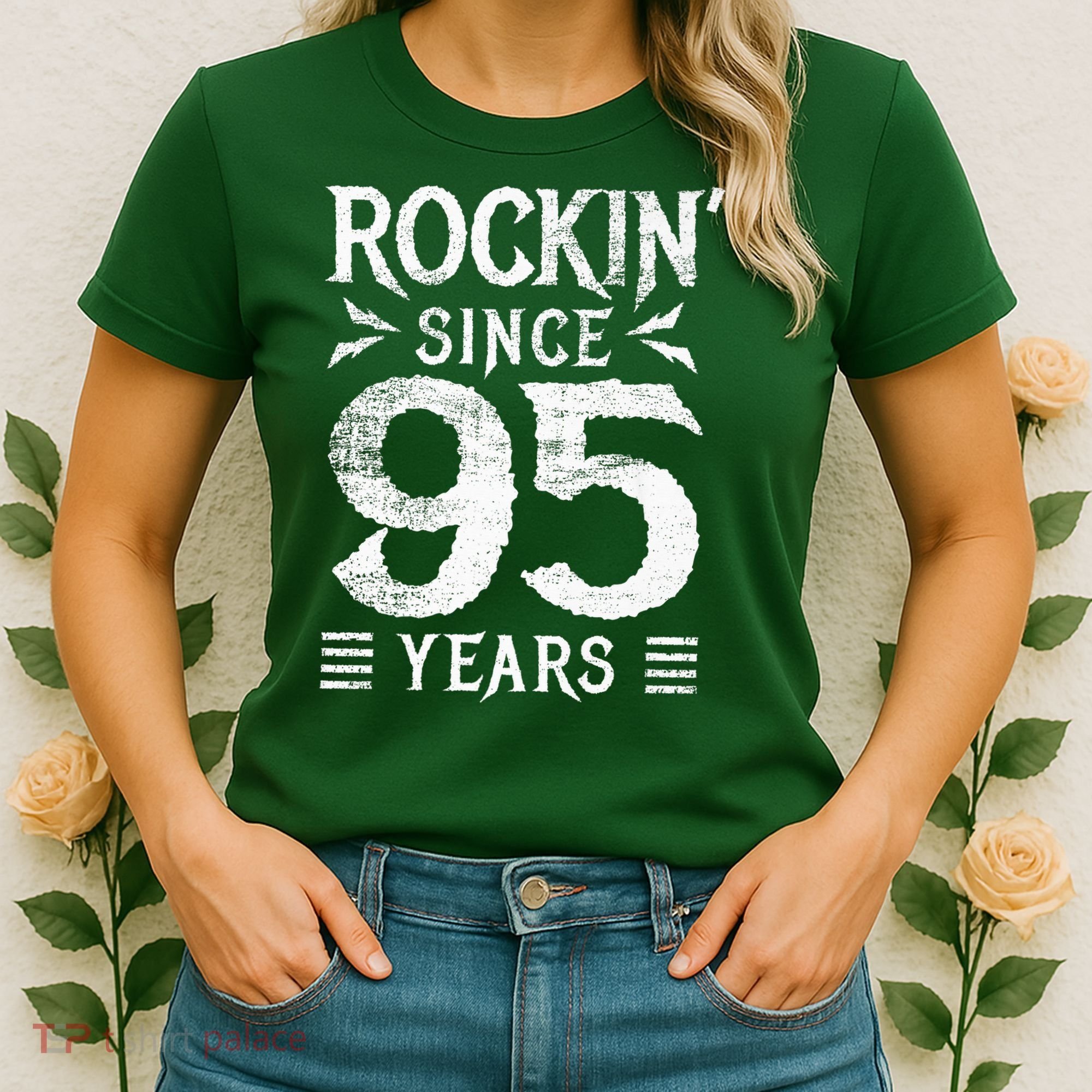 95 Year Old Rocker 95th Birthday Women's T-Shirt