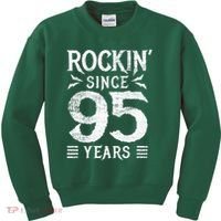 95 Year Old Rocker 95th Birthday Kids Sweatshirt thumb 0