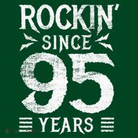 95 Year Old Rocker 95th Birthday Kids Sweatshirt thumb 2