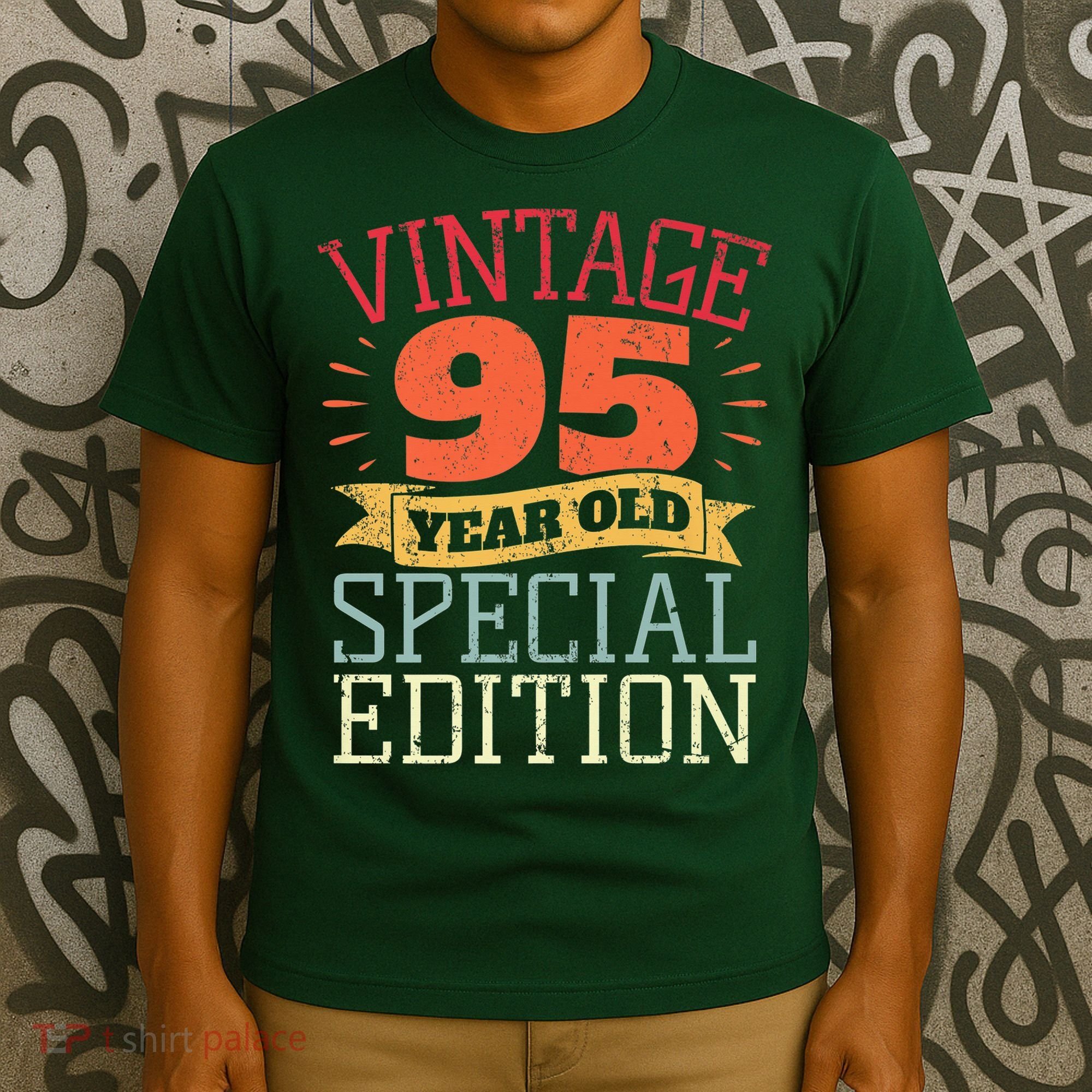 95 Year Old Special Edition I Vintage 95th Birthday T-Shirt