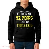 92 Years Old Birthday Kids Hoodie thumb 4