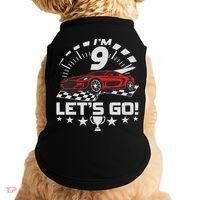 9 Year Old Race Car 9th Birthday Racing Racecar Doggie Tank thumb 0
