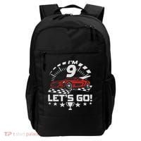 9 Year Old Race Car 9th Birthday Racing Racecar Backpack thumb 0