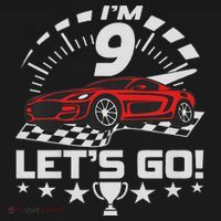 9 Year Old Race Car 9th Birthday Racing Racecar Mousepad thumb 1