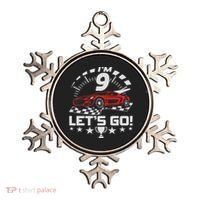 9 Year Old Race Car 9th Birthday Racing Racecar Ornament thumb 0