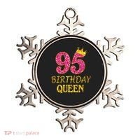 95 Years Old Birthday Queen Girl 95th Birthday Pink Ornament thumb 0