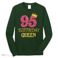 95 Years Old Birthday Queen Girl 95th Birthday Pink Long Sleeve Shirt thumb 0