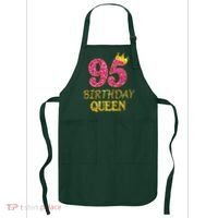 95 Years Old Birthday Queen Girl 95th Birthday Pink Apron thumb 0