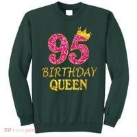 95 Years Old Birthday Queen Girl 95th Birthday Pink Sweatshirt thumb 0