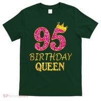 95 Years Old Birthday Queen Girl 95th Birthday Pink T-Shirt thumb 0