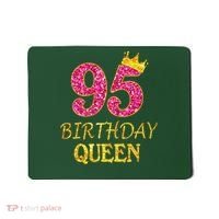 95 Years Old Birthday Queen Girl 95th Birthday Pink Mousepad thumb 0
