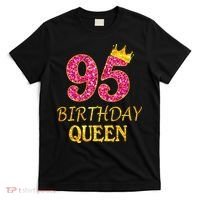 95 Years Old Birthday Queen Girl Shirt 95th Birthday Pink T-Shirt thumb 0