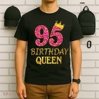 95 Years Old Birthday Queen Girl Shirt 95th Birthday Pink T-Shirt thumb 6
